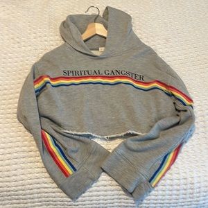 SPIRITUAL GANGSTER CROP HOODIE
